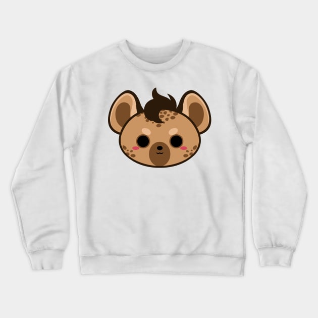 Cute Spotted Hyena Crewneck Sweatshirt by alien3287